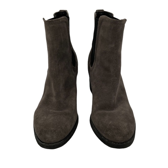 Sam Edelman Women's Gray Suede Block Heel Chelsea Boots Size 9 - Picture 2 of 7